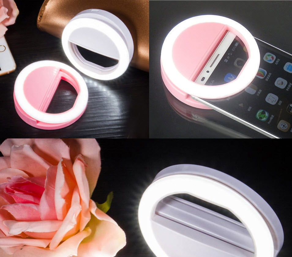 Smartphone LED Ring Selfie Light Night Darkness Selfie Enhancing Photography Flash Ring Light