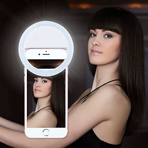 Smartphone LED Ring Selfie Light Night Darkness Selfie Enhancing Photography Flash Ring Light