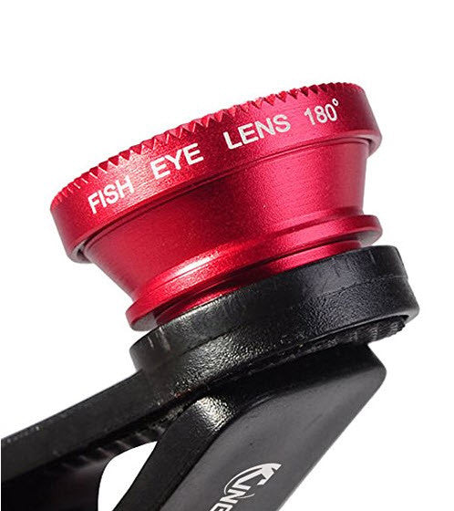 3 in 1 Universal Fish Eye & Macro Clip Camera Lens Kit for iPad iPhone 7 6 5 Samsung Blackberry HTC and Most smartphones