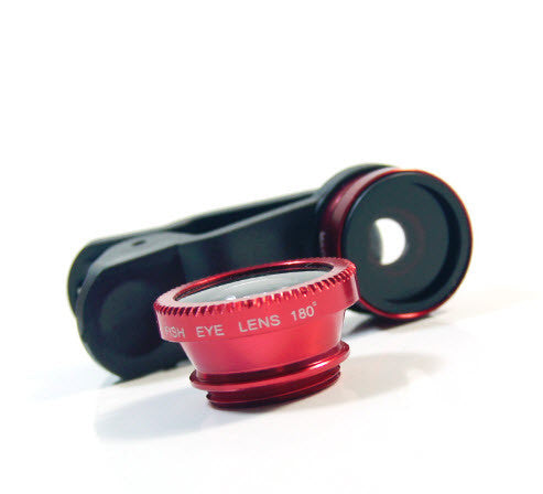 3 in 1 Universal Fish Eye & Macro Clip Camera Lens Kit for iPad iPhone 7 6 5 Samsung Blackberry HTC and Most smartphones