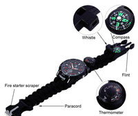 Thumbnail for Multifunction 6 in 1 Survival Paracord Watch
