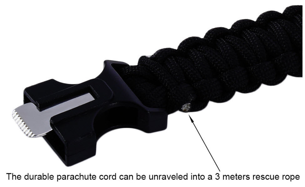 Multifunction 6 in 1 Survival Paracord Watch