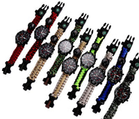 Thumbnail for Multifunction 6 in 1 Survival Paracord Watch