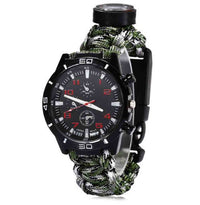Thumbnail for Multifunction 6 in 1 Survival Paracord Watch