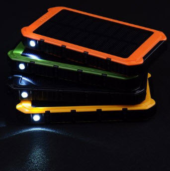 PORTABLE WATERPROOF SOLAR POWER BANK CHARGERS