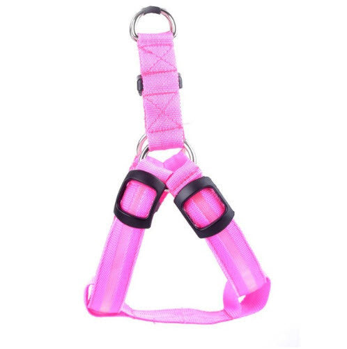 LED NYLON PET DOG OR CAT NIGHT SAFETY HARNESS