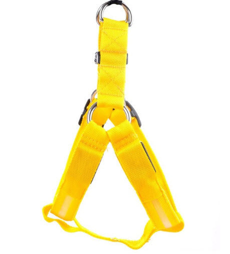 LED NYLON PET DOG OR CAT NIGHT SAFETY HARNESS