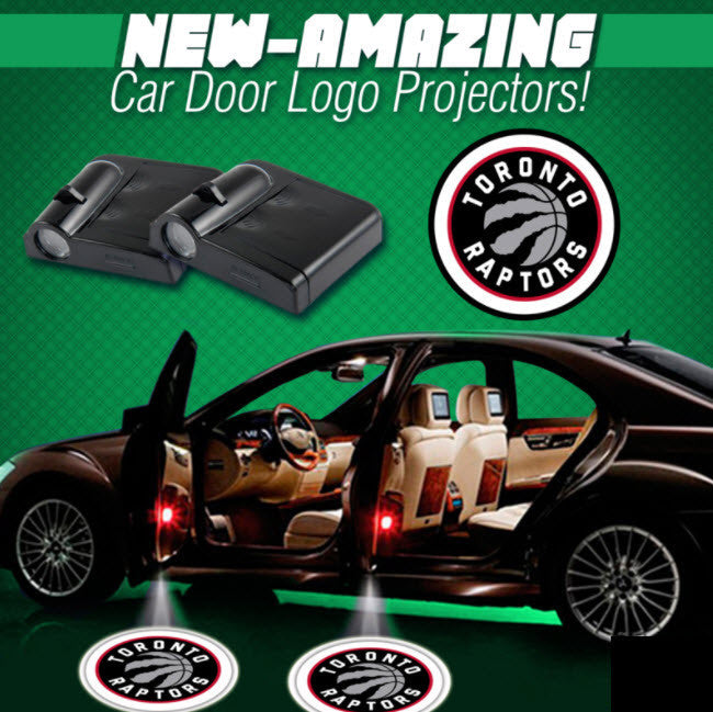 2 NBA TORONTO RAPTORS WIRELESS LED CAR DOOR PROJECTORS