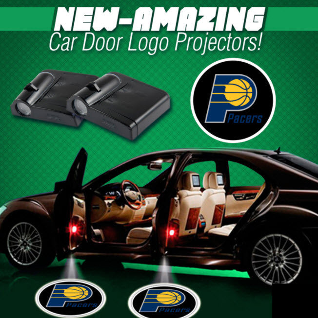 2 NBA INDIANA PACERS WIRELESS LED CAR DOOR PROJECTORS