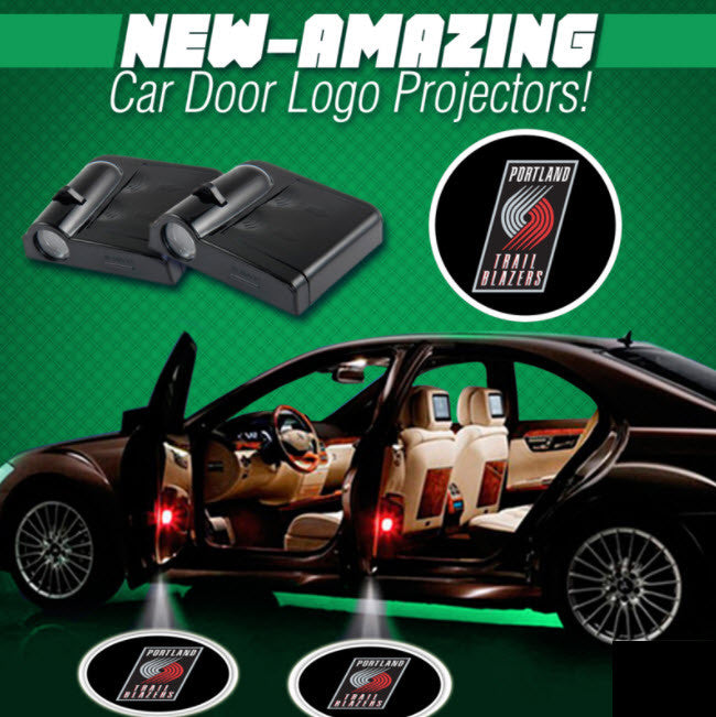 2 NBA PORTLAND TRAILBLAZERS WIRELESS LED CAR DOOR PROJECTORS
