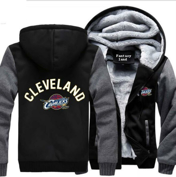 NBA CLEVELAND CAVALIERS LOGO THICK FLEECE JACKET