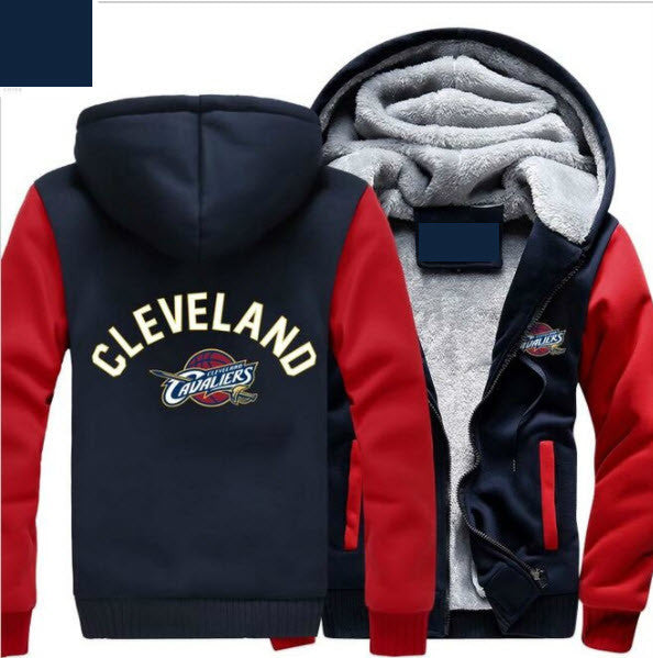 NBA CLEVELAND CAVALIERS LOGO THICK FLEECE JACKET