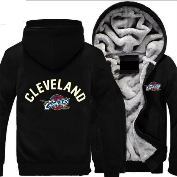 NBA CLEVELAND CAVALIERS LOGO THICK FLEECE JACKET