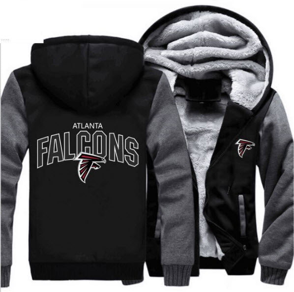 NFL ATLANTA FALCONS LOGO THICK FLEECE JACKET