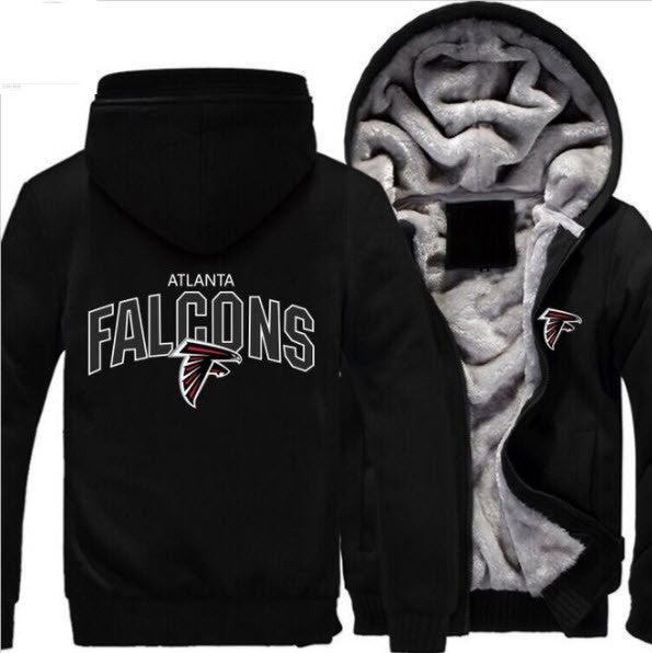 NFL ATLANTA FALCONS LOGO THICK FLEECE JACKET