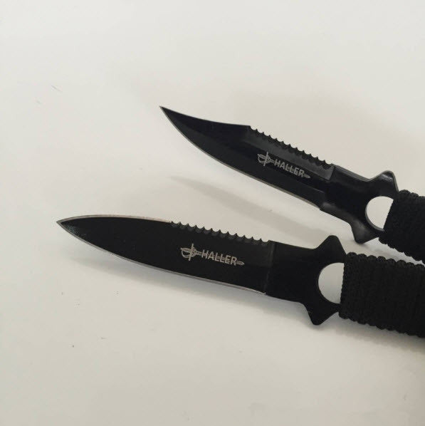 Tactical Paratrooper Diver Field Survival Hunting Stainless Steel Knife With Scabbard