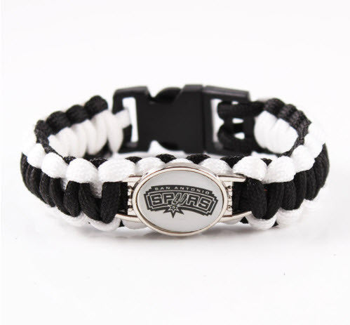 NBA San Antonio Spurs Paracord Survival Bracelet