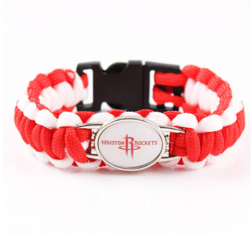 NBA Houston Rockets Paracord Survival Bracelet