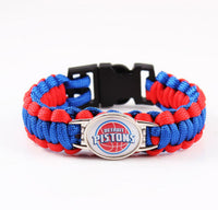 Thumbnail for NBA Detroit Pistons Paracord Survival Bracelet