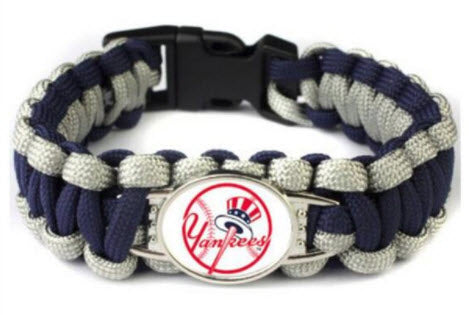 MLB New York Yankees Paracord Survival Bracelet