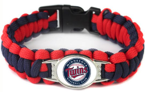 MLB Minnesota Twins Paracord Survival Bracelet
