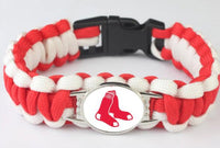 Thumbnail for MLB Boston Red Sox Paracord Survival Bracelet
