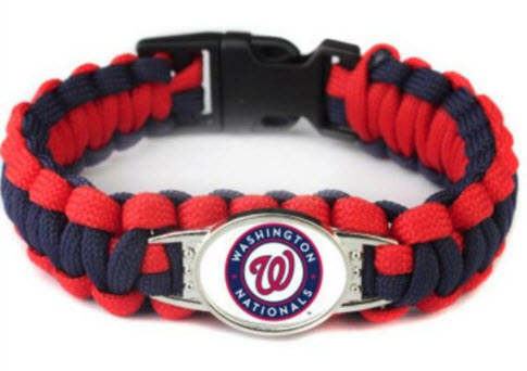 MLB Washington Nationals Paracord Survival Bracelet