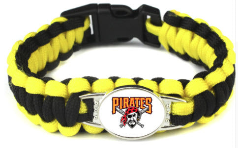 MLB Pittsburgh Pirates Paracord Survival Bracelet