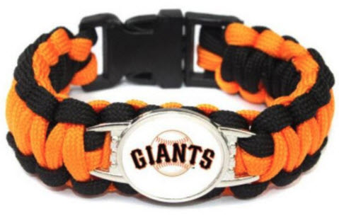 MLB San Francisco Giants Paracord Survival Bracelet