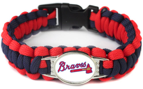 MLB Atlanta Braves Paracord Survival Bracelet