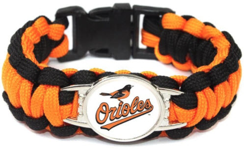 MLB Baltimore Orioles Paracord Survival Bracelet