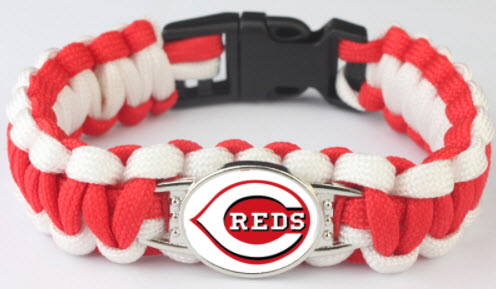 MLB Cincinnati Reds Paracord Survival Bracelet