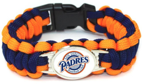 MLB San Diego Padres Paracord Survival Bracelet