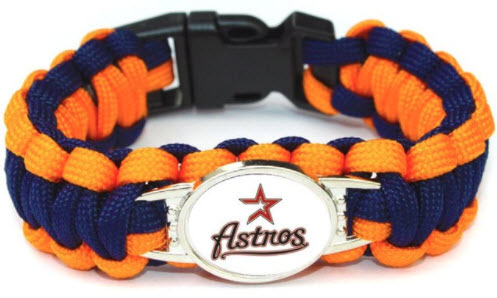 MLB Houston Astros Paracord Survival Bracelet