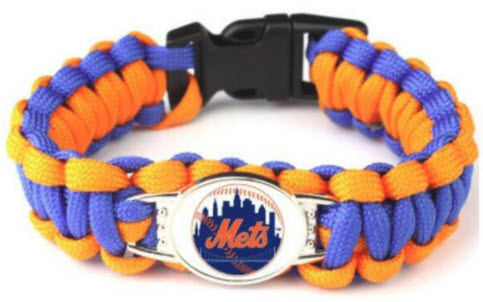 MLB New York Mets Paracord Survival Bracelet