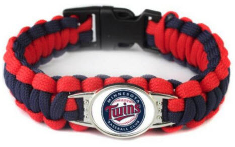 MLB Minnesota Twins Paracord Survival Bracelet
