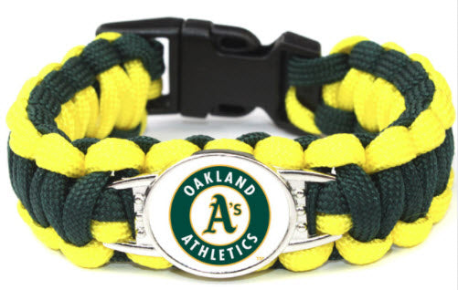 MLB Oakland Athletics Paracord Survival Bracelet
