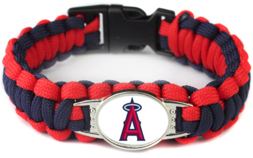 MLB Los Angeles Angels of Anaheim Paracord Survival Bracelet