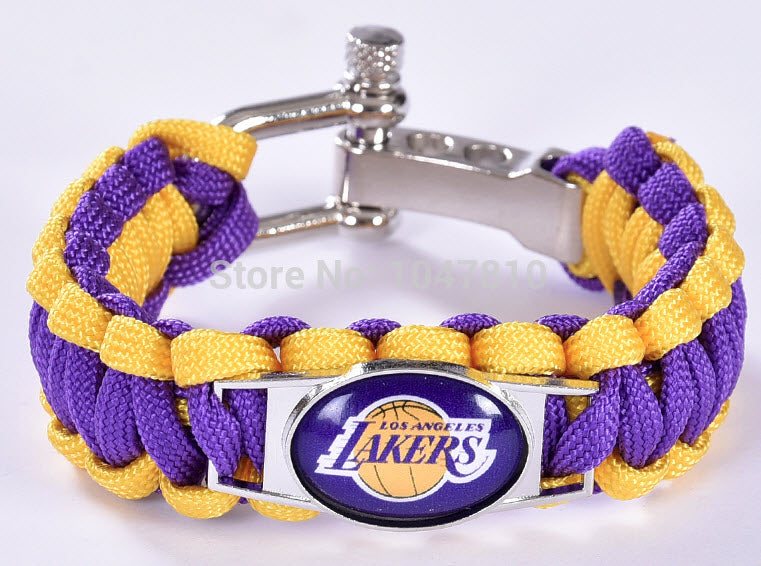 NBA Los Angeles Lakers Paracord Survival Bracelet