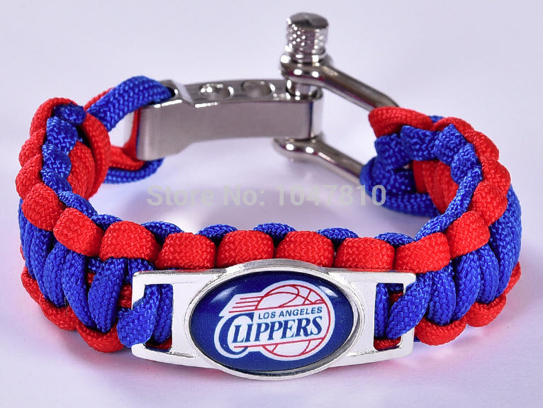 NBA Los Angeles Clippers Paracord Survival Bracelet