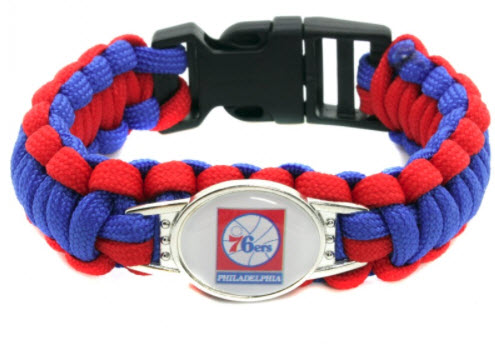 NBA Philadelphia 76ers Paracord Survival Bracelet