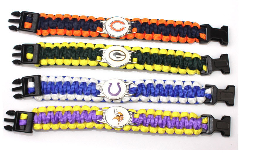 NBA Chicago Bulls Paracord Survival Bracelet