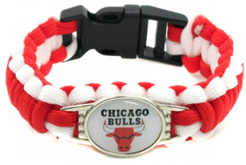 NBA Chicago Bulls Paracord Survival Bracelet