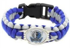 NBA Dallas Mavericks Paracord Survival Bracelet