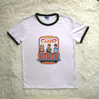 Thumbnail for Childhood Who The Fuck Cares Game Show Spoof Tshirt