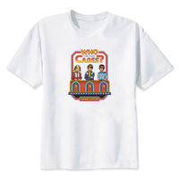 Thumbnail for Childhood Who The Fuck Cares Game Show Spoof Tshirt