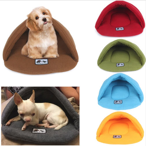 Warm Sleeping Fleece Dog Bed