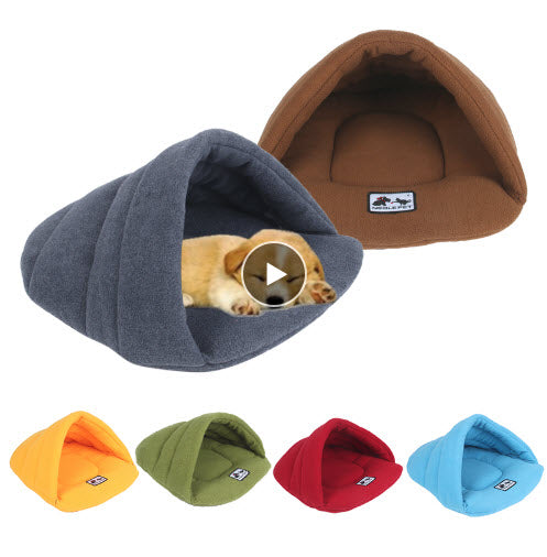 Warm Sleeping Fleece Dog Bed