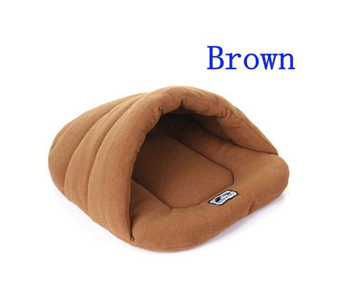 Warm Sleeping Fleece Dog Bed