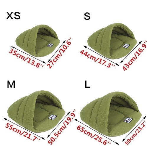 Warm Sleeping Fleece Dog Bed